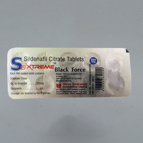 Alternative view of Sextreme Black Force - Sildenafil 200 mg