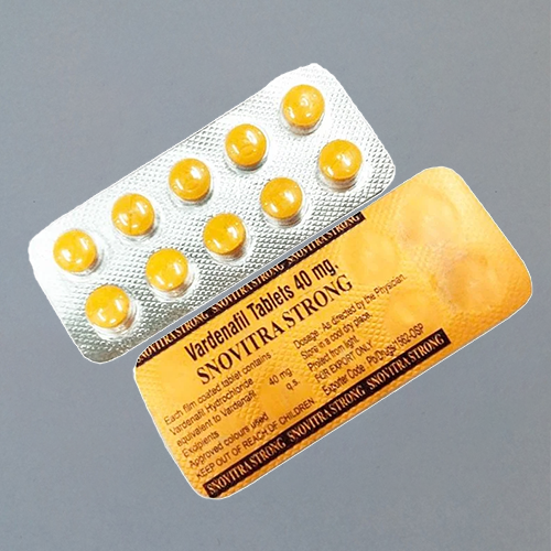 Alternative view of Snovitra Strong – Vardenafil 40 mg