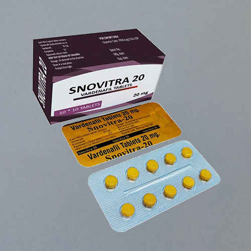Alternative view of Snovitra - Vardenafil 20 mg